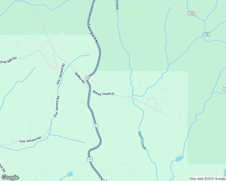map of restaurants, bars, coffee shops, grocery stores, and more near 179 Wards Creek Drive in Dahlonega