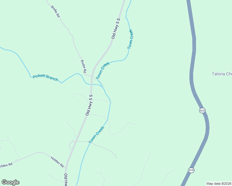 map of restaurants, bars, coffee shops, grocery stores, and more near 134 Nicholson Lane in Talking Rock