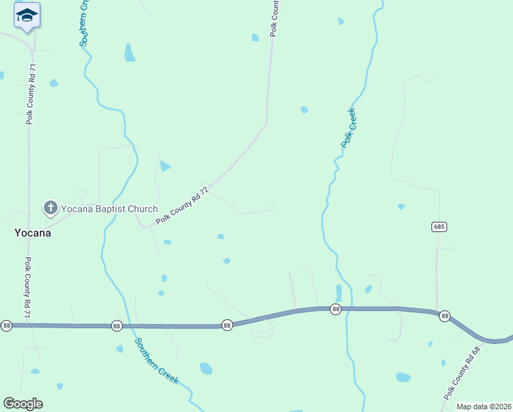 map of restaurants, bars, coffee shops, grocery stores, and more near 246 Polk Road 72 in Mena