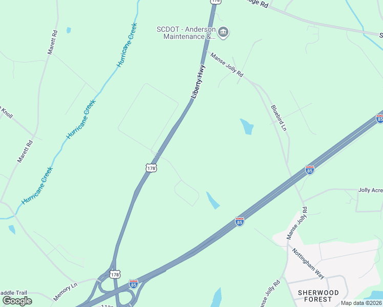 map of restaurants, bars, coffee shops, grocery stores, and more near 4656-4674 Liberty Highway in Anderson