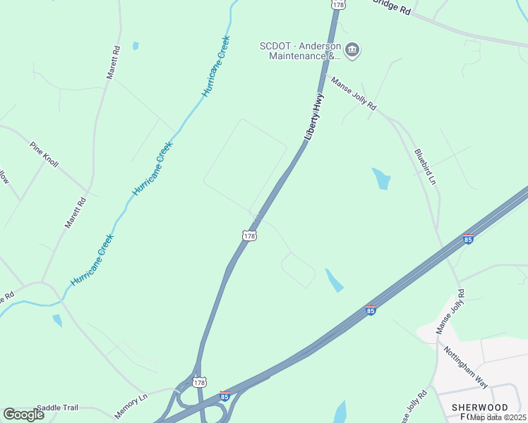 map of restaurants, bars, coffee shops, grocery stores, and more near 4656 Liberty Highway in Anderson