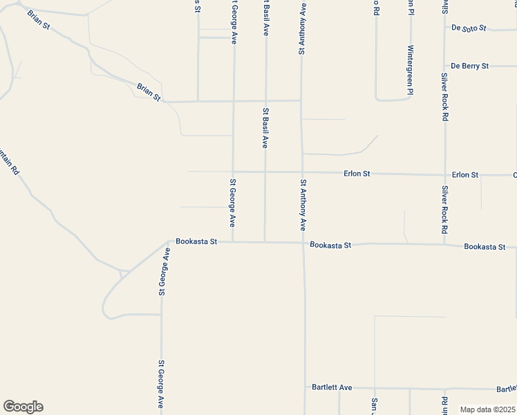 map of restaurants, bars, coffee shops, grocery stores, and more near Saint Basil Avenue in San Bernardino County