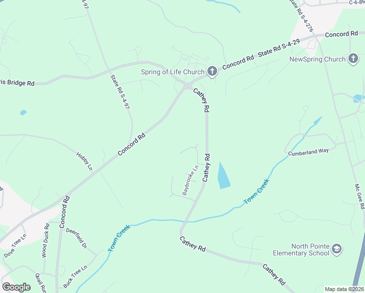 map of restaurants, bars, coffee shops, grocery stores, and more near 130 Baybrooke Lane in Anderson
