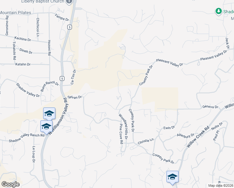 map of restaurants, bars, coffee shops, grocery stores, and more near 1220 Carlock Drive in Prescott