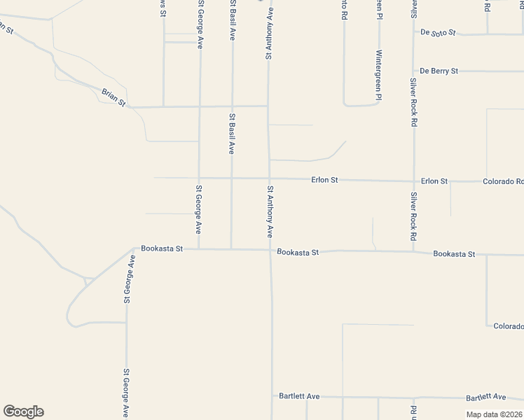 map of restaurants, bars, coffee shops, grocery stores, and more near Saint Anthony Avenue in San Bernardino County