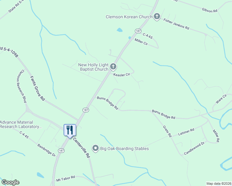 map of restaurants, bars, coffee shops, grocery stores, and more near 206 Tc-4-145 in Anderson