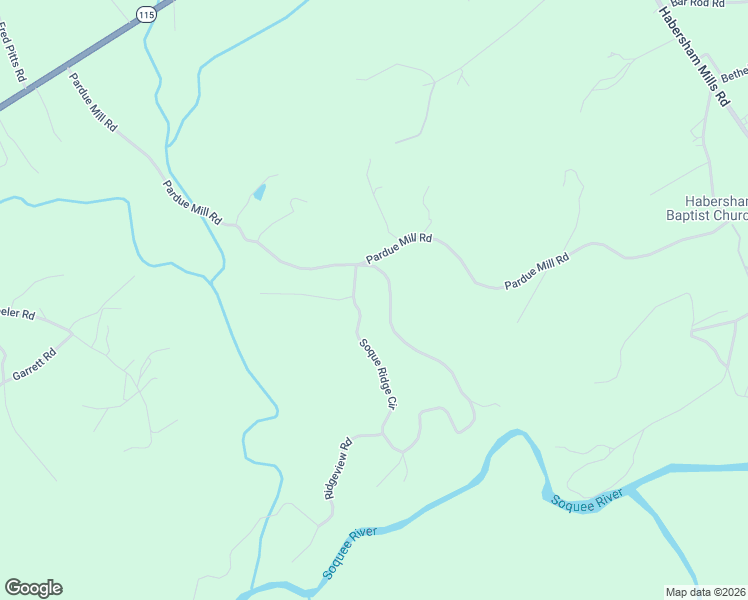 map of restaurants, bars, coffee shops, grocery stores, and more near 250 Ridgeview Road in Demorest