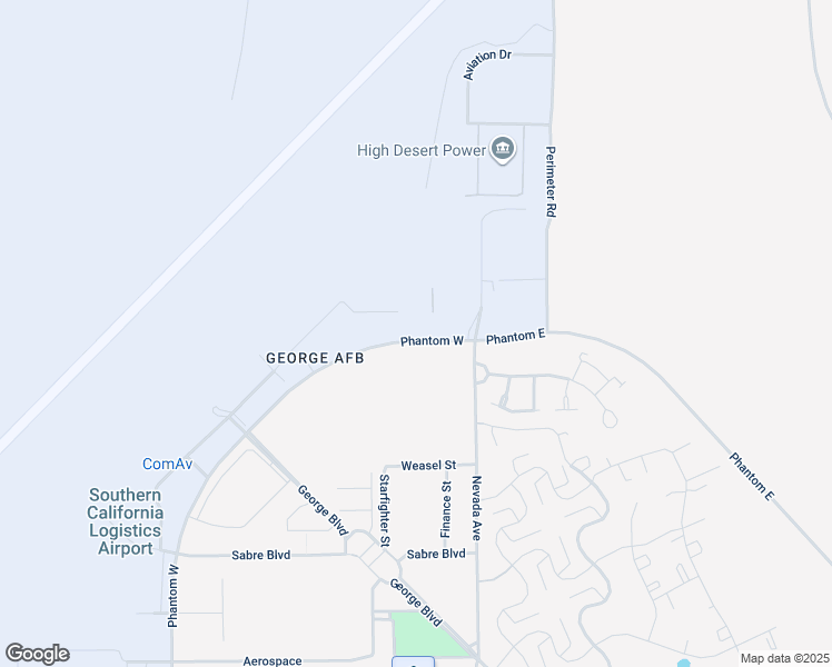 map of restaurants, bars, coffee shops, grocery stores, and more near 13698 Phantom West in Victorville