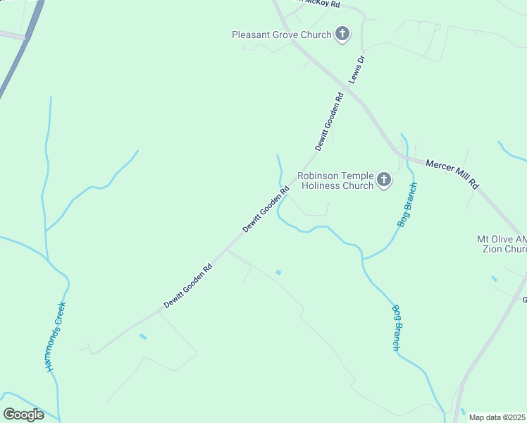 map of restaurants, bars, coffee shops, grocery stores, and more near Dewitt Gooden Road in Bladen County