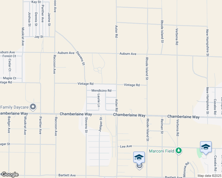 map of restaurants, bars, coffee shops, grocery stores, and more near 10460 Mendicino Road in Adelanto