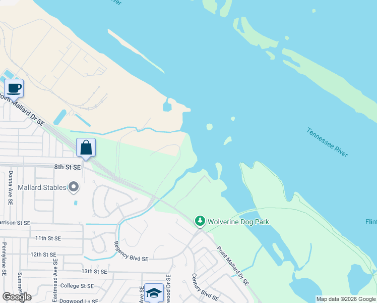 map of restaurants, bars, coffee shops, grocery stores, and more near in Decatur
