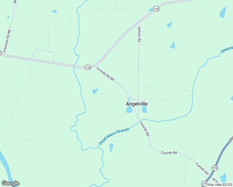 map of restaurants, bars, coffee shops, grocery stores, and more near 678 Corinth Road Northeast in Resaca