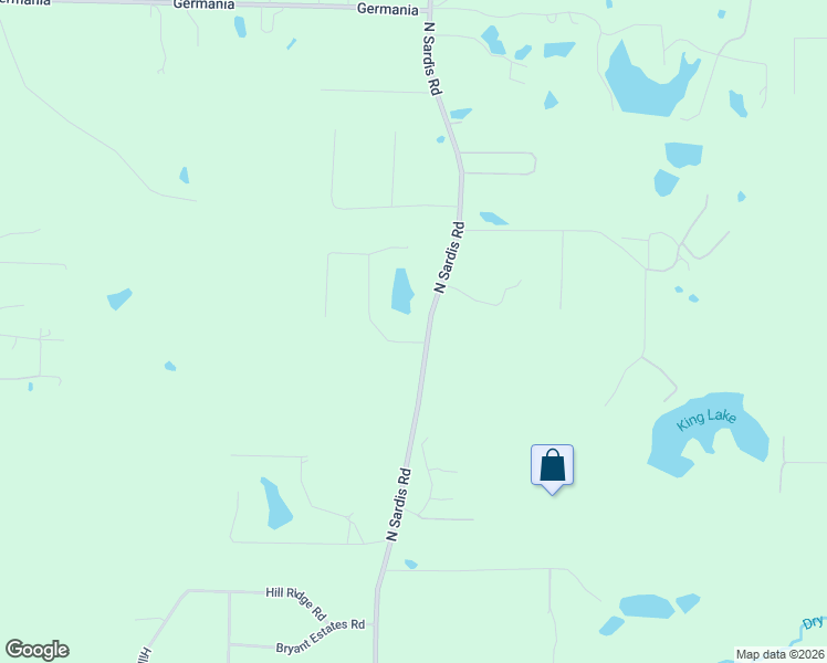 map of restaurants, bars, coffee shops, grocery stores, and more near 17512 North Sardis Road in Saline County