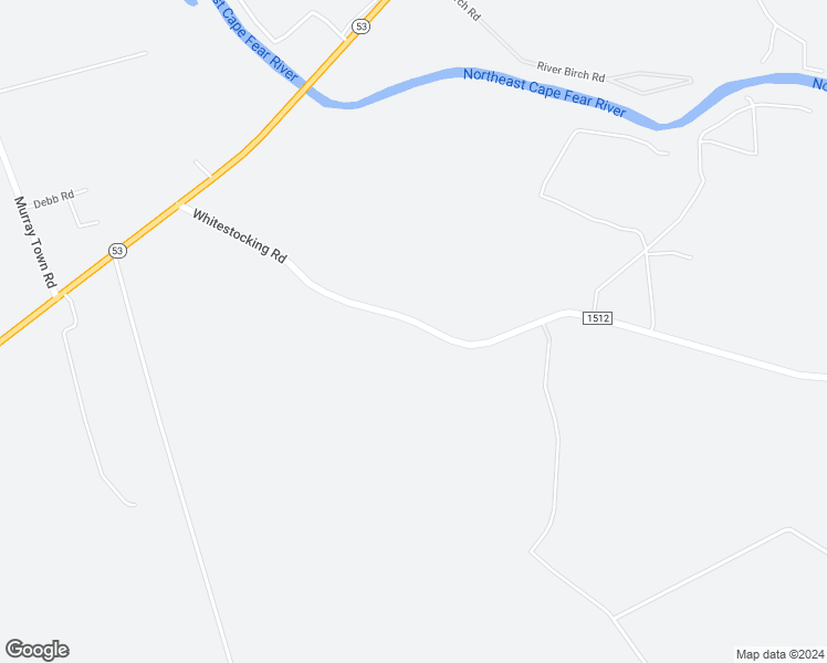 map of restaurants, bars, coffee shops, grocery stores, and more near 594 Whitestocking Road in Burgaw