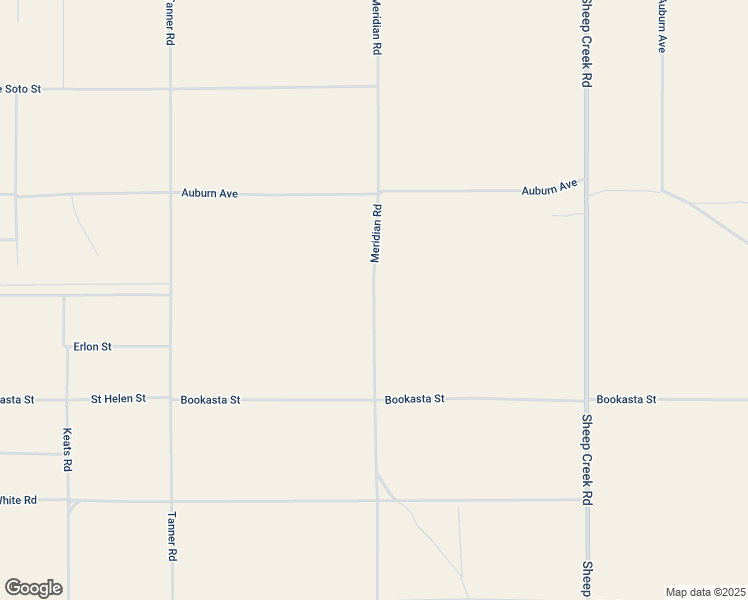 map of restaurants, bars, coffee shops, grocery stores, and more near Meridian Road in San Bernardino County