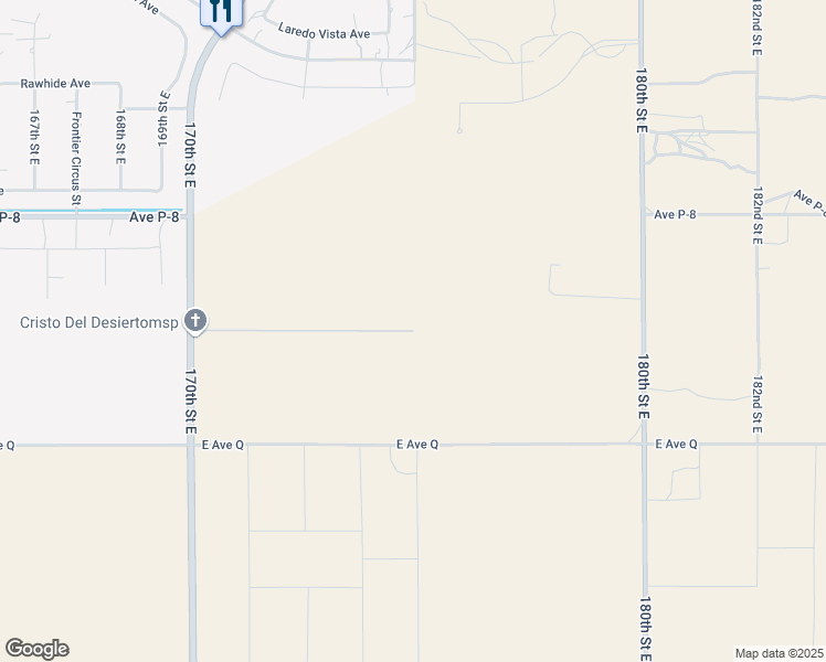 map of restaurants, bars, coffee shops, grocery stores, and more near Avenue P-12 in Lake Los Angeles