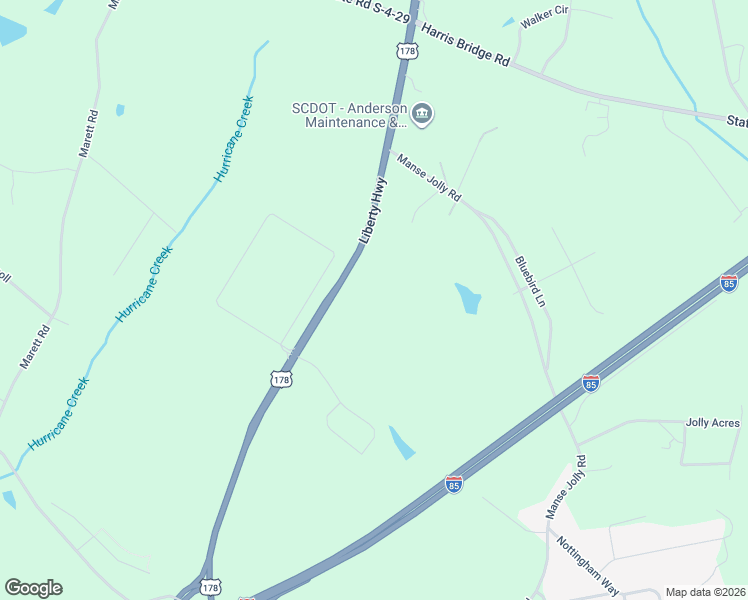 map of restaurants, bars, coffee shops, grocery stores, and more near 4692 Liberty Highway in Anderson