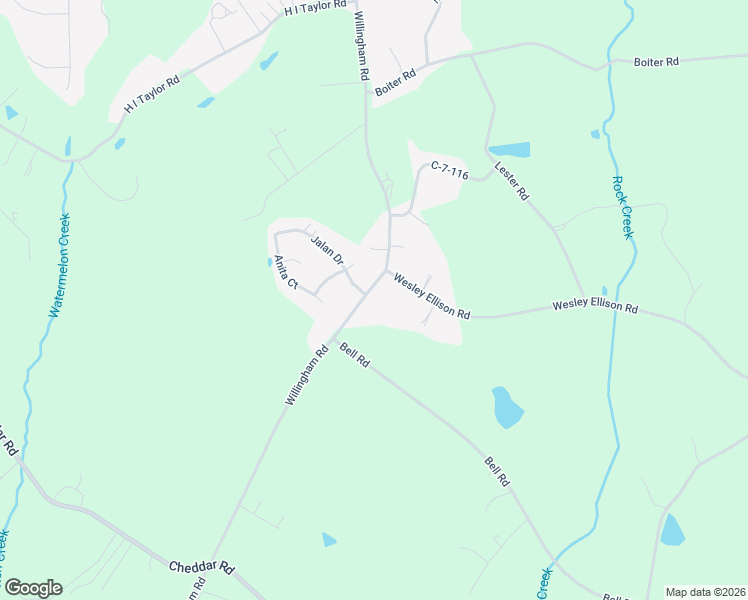 map of restaurants, bars, coffee shops, grocery stores, and more near 351 Wesley Ellison Road in Williamston