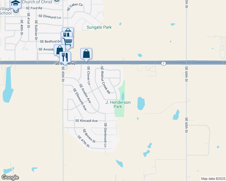 map of restaurants, bars, coffee shops, grocery stores, and more near 1517 Southeast Pinewood Drive in Lawton