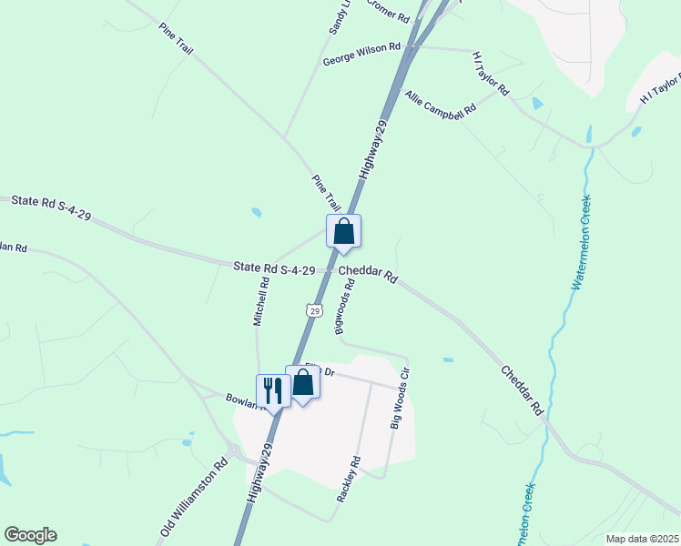 map of restaurants, bars, coffee shops, grocery stores, and more near 2116A Cheddar Road in Belton