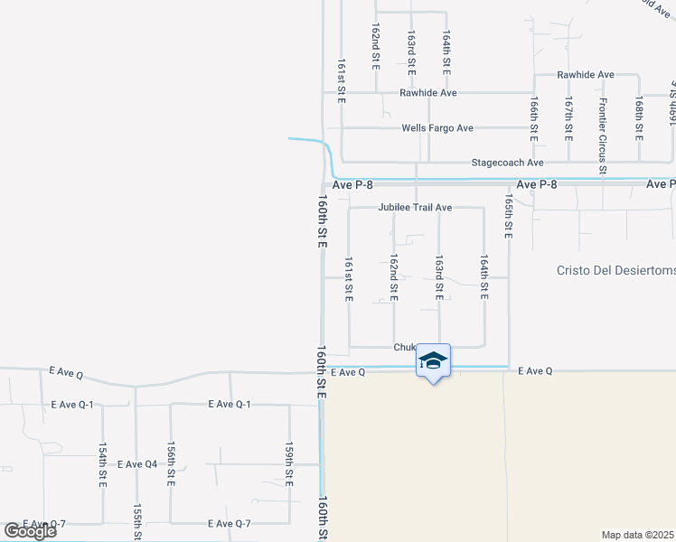 map of restaurants, bars, coffee shops, grocery stores, and more near 39005 161st Street East in Palmdale