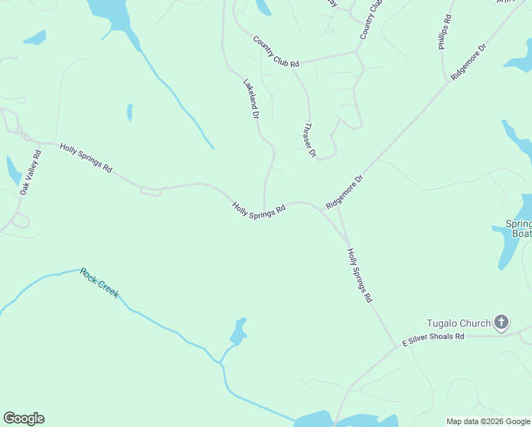 map of restaurants, bars, coffee shops, grocery stores, and more near 0 Lakeland Drive in Toccoa
