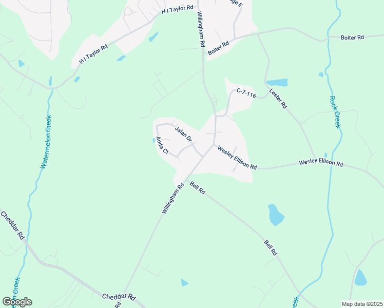 map of restaurants, bars, coffee shops, grocery stores, and more near 103 Jalan Drive in Williamston