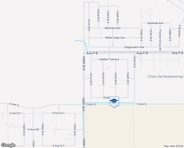 map of restaurants, bars, coffee shops, grocery stores, and more near 39018 161st Street East in Palmdale