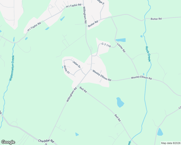 map of restaurants, bars, coffee shops, grocery stores, and more near 351 Wesley Ellison Road in Williamston