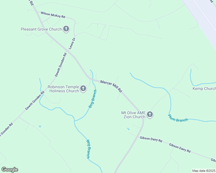 map of restaurants, bars, coffee shops, grocery stores, and more near 2822 Mercer Mill Brown Marsh Road in Elizabethtown