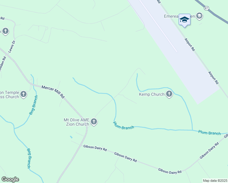 map of restaurants, bars, coffee shops, grocery stores, and more near 361 Mount Olive Road in Elizabethtown