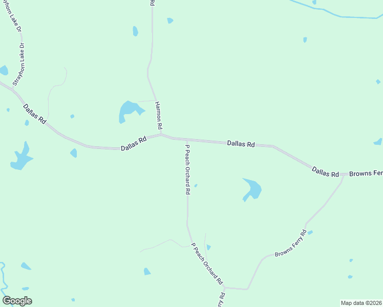 map of restaurants, bars, coffee shops, grocery stores, and more near 1360 Dallas Road in Sarah