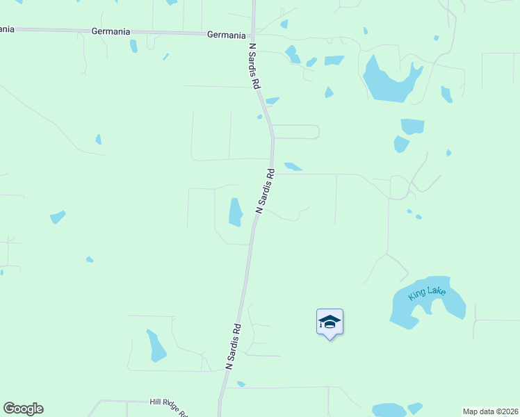 map of restaurants, bars, coffee shops, grocery stores, and more near 17425 North Sardis Road in Saline County