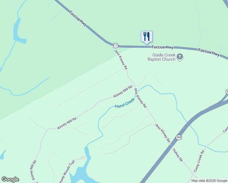 map of restaurants, bars, coffee shops, grocery stores, and more near 1146 Kinney Mill Road in Mount Airy