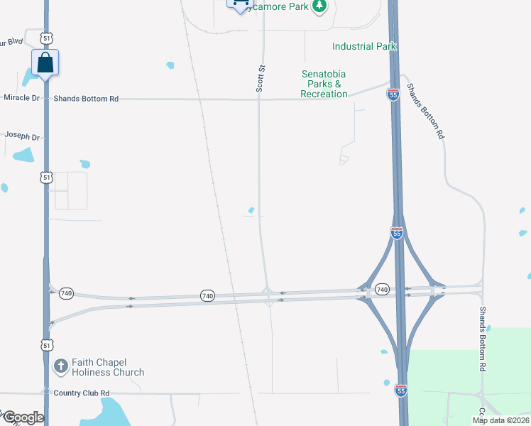 map of restaurants, bars, coffee shops, grocery stores, and more near in Senatobia