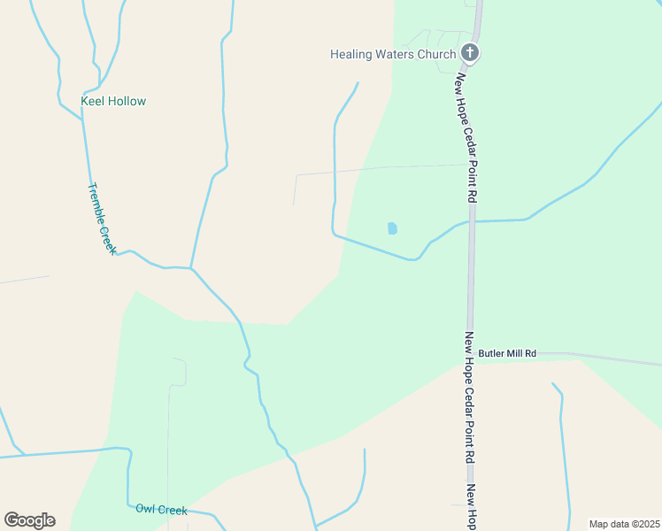 map of restaurants, bars, coffee shops, grocery stores, and more near Tremble Creek Road in New Hope