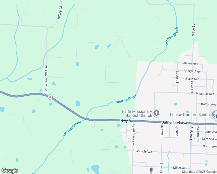 map of restaurants, bars, coffee shops, grocery stores, and more near 164 Polk Road 721 in Mena