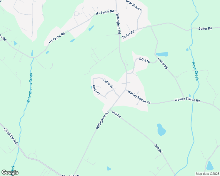 map of restaurants, bars, coffee shops, grocery stores, and more near 103 Jalan Drive in Williamston