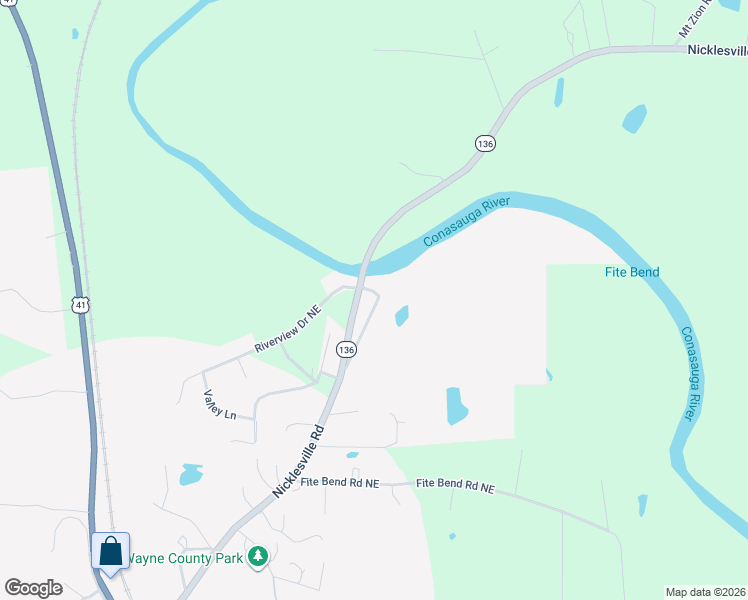 map of restaurants, bars, coffee shops, grocery stores, and more near 669 Nicklesville Road Northeast in Resaca