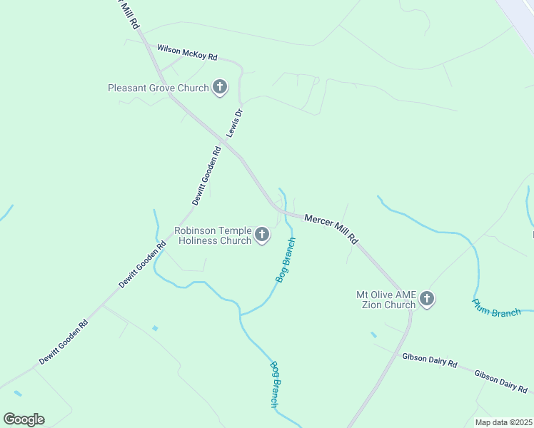 map of restaurants, bars, coffee shops, grocery stores, and more near 2624 Mercer Mill Brown Marsh Road in Elizabethtown