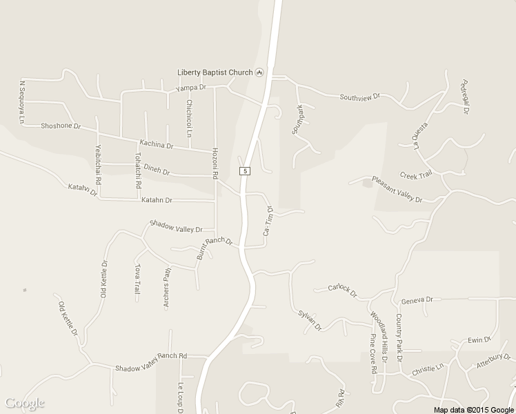 map of restaurants, bars, coffee shops, grocery stores, and more near 1630 Ca-Tim Drive in Prescott