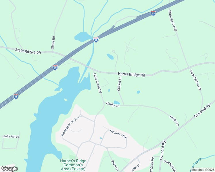 map of restaurants, bars, coffee shops, grocery stores, and more near 940 Little Creek Road in Anderson