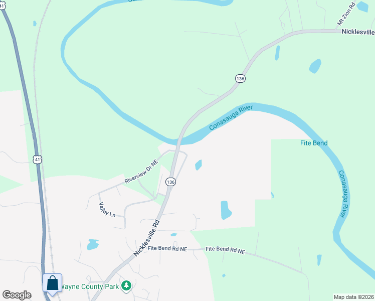 map of restaurants, bars, coffee shops, grocery stores, and more near 669 Nicklesville Road Northeast in Resaca