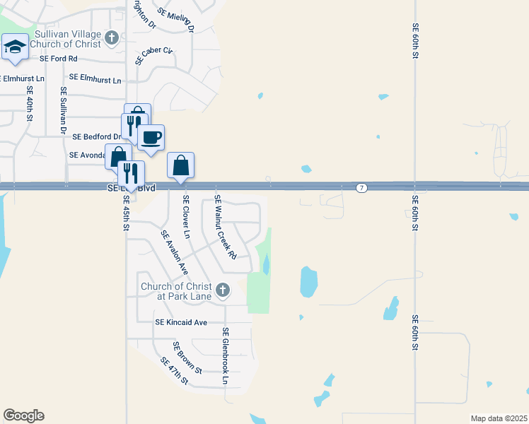map of restaurants, bars, coffee shops, grocery stores, and more near 5030 SE Redbud Pl in Lawton