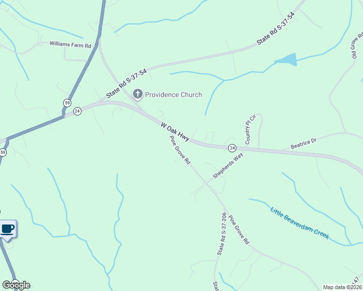 map of restaurants, bars, coffee shops, grocery stores, and more near 805 Pine Grove Road in Seneca