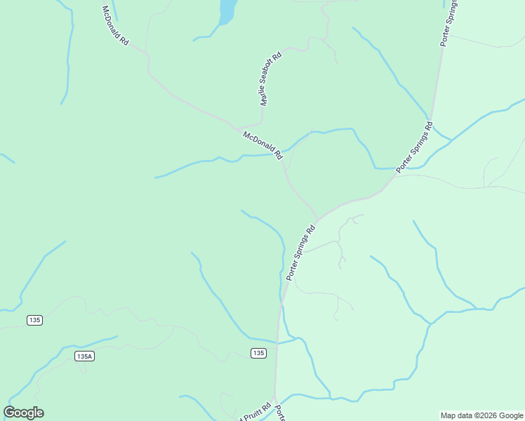 map of restaurants, bars, coffee shops, grocery stores, and more near 2385 Porter Springs Road in Dahlonega