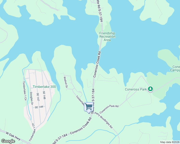 map of restaurants, bars, coffee shops, grocery stores, and more near 136 Driftwood Drive in Seneca