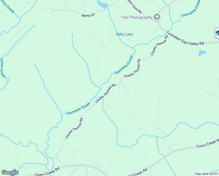 map of restaurants, bars, coffee shops, grocery stores, and more near 485 Charlie Thomas Road in Cleveland