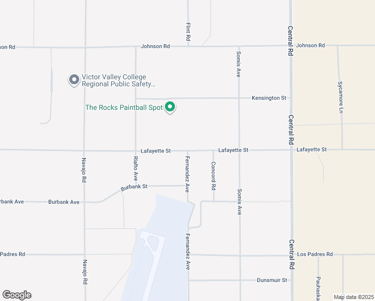 map of restaurants, bars, coffee shops, grocery stores, and more near Lafayette Street in Apple Valley