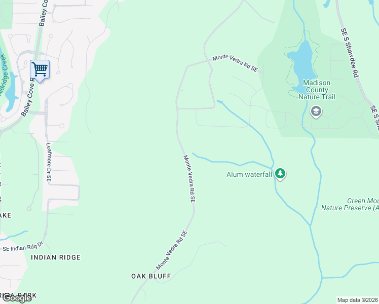 map of restaurants, bars, coffee shops, grocery stores, and more near 13559 Monte Vedra Road Southeast in Huntsville